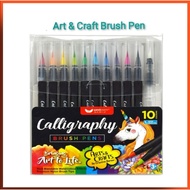 Unicorn Brush Colour Pen + Water Brush UCB-10C Painting Calligraph Art Supplies