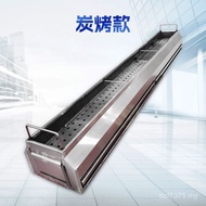 Multifunctional Charcoal Grilled Catering Smokeless Stall Barbecue Grill Style Charcoal Grilled Blac