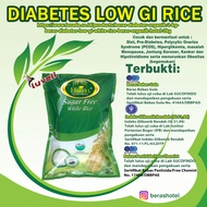 Beras Diabetes Organik 2 kg - BERAS DIABETES LOW GI White Rice - Beras Organik HOTEL 2kg - Diabetes 