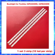 NEW Backlight LED- for TV Toshiba 32PU200EM, 32PB200EM