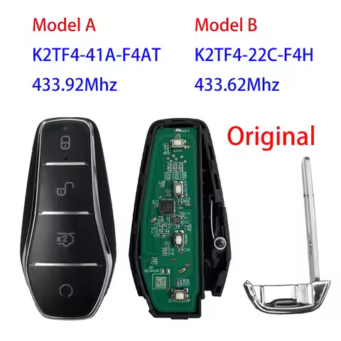 Original 433.92/433.62MHz ID46 Chip Smart Remote Car Key For BYD Qin PLUS DM-i Qin PLUS EV Yuan PLUS