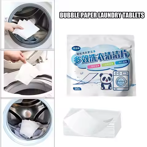 Multi-Action Laundry Bubble Sheets Long-Lasting Fragrance Household Multi-Action Ultra-Concentrated 