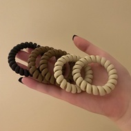 High-quality fall fashion coffee-colored rough rubber hair tie for women [B502] [T1- KHO1]