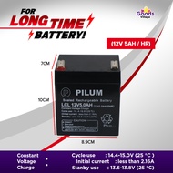 12V 5AH / 20HR UPS Sealed Rechargeable Lead Acid Battery 12 VOLTS 5 AMPERE HOUR ( Ebike Battery, Battery, Rechargeable )