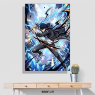 Solo Leveling Sun Jinwo Poster With Sword Cool Anime Wall Decoration Large Size