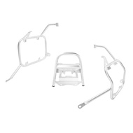 Motorcycle Silver Pannier Rack Saddlebag Bracket Top Case Box Stand Black Support For BMW F700GS F80