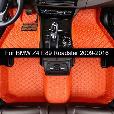 Car Floor Mats For BMW Z4 E89 Roadster 2009 2010 2011 2012 2013 2014 2015 2016 Auto Carpet Pads Vehi