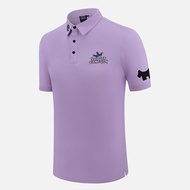 Quick-drying short-sleeved golf jersey men's t-shirt stretch sweatshirt simple fashion golf top new men's clothing J.LINDEBERG Titleist DESCENNTE Korean Uniqlo ﹍☇☁
