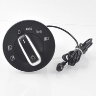 For Skoda Octavia II Combi 1Z5 1Z3 Chrome Auto Headlight Switch Replace module 1ZD941431 Add automat
