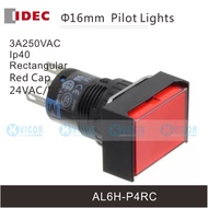 M16 AL6-M AL6H-P4WC AL6H-P4RC  AL6H-P4GC rectangular IDEC Pilot Lights indicator
