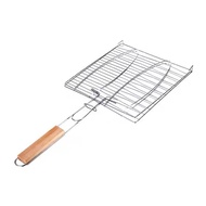 (KB)Barbecue Wire Mesh Clip Basket Grilling Cooking Tool outdoor utensil fish grill