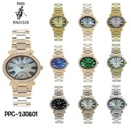 Paris Polo Club นาฬิกาข้อมือผู้หญิง สายสแตนเลส รุ่น PPC-230601