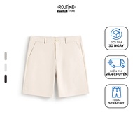 [HOT] Men's Plain Dobby Texture Form Straight Shorts - Routine 10S26PSH028