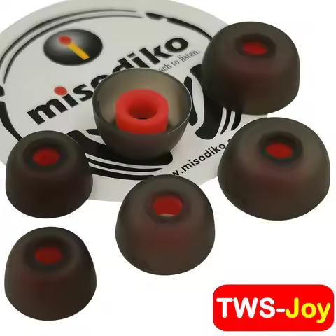 TWS-Joy Silicone Earbuds Tips for Jabra Elite 75t, Elite 65t/ Active/ Sport, Evolve 65t, Creative Ou