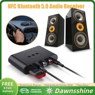 Nfc Bluetooth 5.0 Audio Receiver RCA 3.5mm Audio USB Disk Receiver AUX Stereo Music Jack With Microphone For Car Kit Amplifier Speaker USB Disk Receiver 3.5mm AUX Music Stereo Jack With Microphone For Car Kit Amplifier