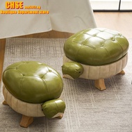【In stock】Turtle shoes stool European animal stool solid wood footstool stool animal ottoman tutle s