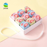 JIAER 9-Key Keyboard Pendant, 9-Key Cartoon Animals Keycap Fidget Keychain, Keyboard Button Clicker 