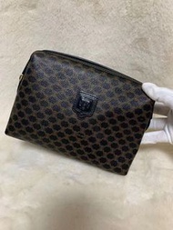 Celine 稀有黑老花 賽琳 vintage包況好二手中古包雲朵包化妝包 側背包 斜背包  手拿包