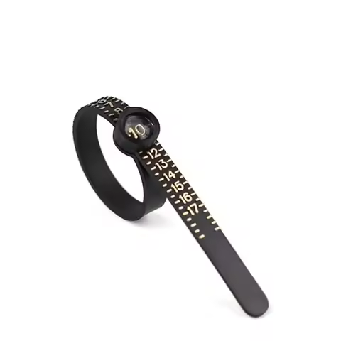 Ring Sizer with Magnifier US UK EU HK Size Scale Finger Measuring Ruler Professional Jewelry Ring Si