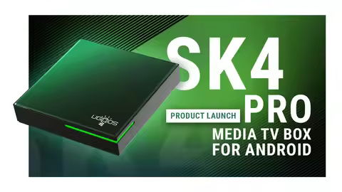 UGOOS SK4 Pro Smart TV BOX S905X5M-J Quad core ARM Cortex-A55 LPDDR4 4GB 64GB Android 14 BT5.4 Top S