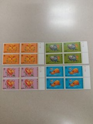1997年牛年四方連(平郵3元)Dc4-2