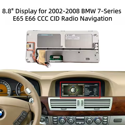 OEM Display for 2002-2008 BMW 7-Series E65 E66 CCC 8.8" CID Radio Navigation LCD