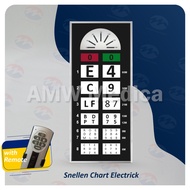 Snellen Chart Digital + Remote Alat Baca Tes Mata Elektrik