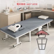 BD05 免安裝 3秒可上床 輕巧便携折疊床 四折帶轆 4-Folds Bed Metal Frame 4個尺碼 (由60-90cm) 40mm加粗支架 高彈海棉 仲瞓帆布床?