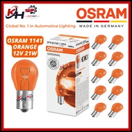 100% Original 💎 Osram 💎 12V 1141 (Y) ORANGE P21W BAU15S 1156 HALOGEN BULB Car Signal Light MENTOL LA