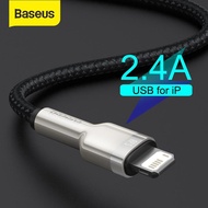 Baseus USBสายสำหรับiPhone 11 12 Pro Max XS XR X 2.4A Fastสายชาร์จสำหรับสายสำหรับiPhoneสายiPhone 7 SE 8 PlusสำหรับiPad Air