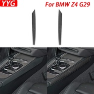 For BMW Z4 G29 2019-2022 Car Accessories Carbon Fiber Gear Shift Panel Both Side Strips Interior Co