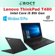 Refurbished Lenovo ThinkPad T480 / Intel Core i5 8th Gen / 14-inch FHD IPS touch screen / Windows 11