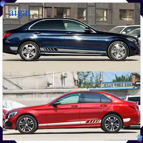 Car Stickers Line Decals For W205 W204 W203 W212 GLC CLA GLA AMG C180 C200 C300 C63 Coupe C43 Tuning
