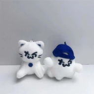 Kpop Idol TWS Cute Cat Plush Keyring Ghost Doll Keychains