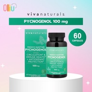Vivanaturals French Maritime Pycnogenol 100mg 60 Capsules
