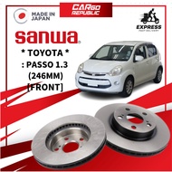 Sanwa Disc Brake Rotor Toyota Passo 1.3 (246MM) Front (Depan) 100% Original Made In Japan