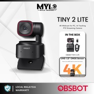 OBSBOT Tiny 2 Lite AI-Powered 4K PTZ Webcam