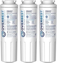 Overbest UKF8001 Replacement for EveryDrop by Whirlpool Refrigerator Water Filter 4, EDR4RXD1, Pack 