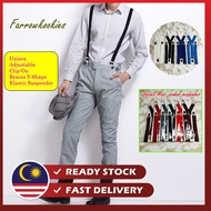 Farrowkookies   Adult Adjust 2.5cm Unisex  Man Women able Pants Elastic Suspender Clip-On Adult Susp