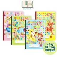 Combo 10 quyển vở ô ly Hồng Hà giấy dầy đẹp - viết không thấm mực 4 ly/ 5 ly 0509 / 0519