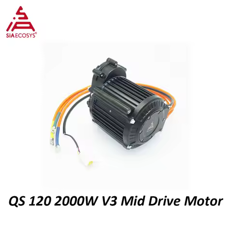 QS Motor 120 60H 2000W V3 72V Mid Drive Motor with Gearbox for Electric Motorcycle