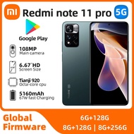 Xiaomi Redmi Note 11 Pro โทรศัพท์มือถือ95% ใหม่67W QC Dimensity 920ดิสเพลย์ AMOLED กล้อง108MP ทุกรุ่