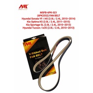 MEAUSU FAN BELT MSFB-6PK-021 / 6PK2552 HYUNDAI SONATA YF / I45 2.0 / 2.4 ( 2010-2014 ) TUCSON / IX35