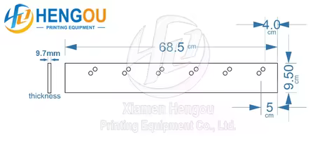 KN/237933/SO 245196 Knife POLAR 55 offset printing machine parts 685x95x9.7mm