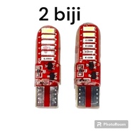 Lampu Senja Led 3 Warna T10 Sen Sein Kota Kedip 12 Volt RGB Flash Motor 2biji