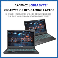 GIGABYTE LAPTOP G5 KF5 (I7-12650H/16GB OR 32GB DDR5/ 512GB SSD/ NVIDIA RTX4060 8GB /15.6'' FHD 144HZ/ RGB KEYBOARD/ W11/BAG /2Y) G3MY383SH GAMING LAPTOP