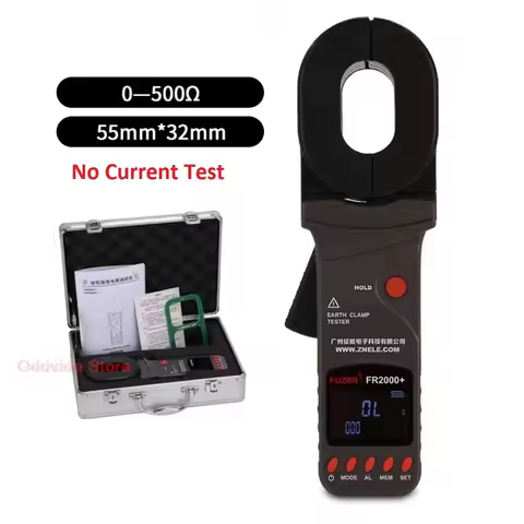 FR2000A+ FR2000B+ FR2000C+ FR2000+ Clamp Grounding Resistance Tester 0.01-1200ohm Lightning Protecti