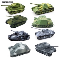 1/72 German Tiger Panther Tank Model DIY Assemly Puzzles Toy Kids Collectible