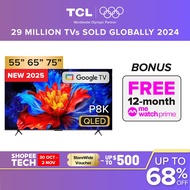NEW | TCL P8K QLED TV |  55 65 75 inch  | TCL Eye Care | 144Hz DLG | ONKYO 2.1  | AiPQ Pro Processor
