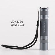 Convoy S2+ Flashlight with 519A LED R9080 CRI ar coated Glass Lens 5 amps 12 Groups Camping Hiking L